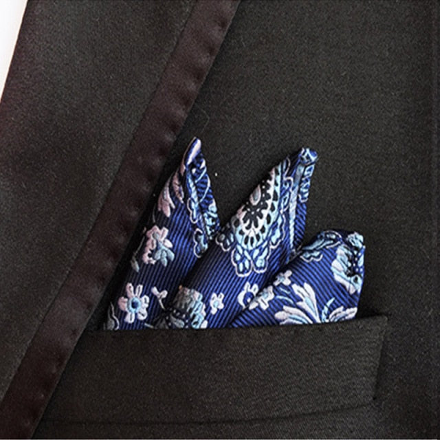 Pocket Square Handkerchief Accessories Paisley Solid Colors