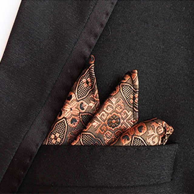 Pocket Square Handkerchief Accessories Paisley Solid Colors