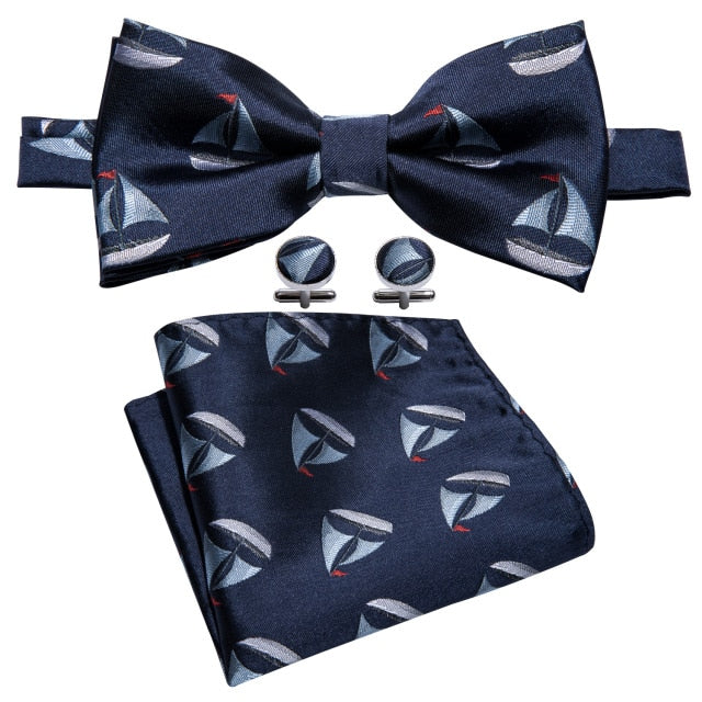 Pre-Bow Bowtie Silk Jacquard Tie