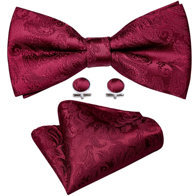 Pre-Bow Bowtie Silk Jacquard Tie