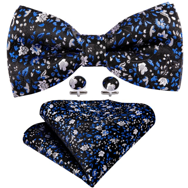 Pre-Bow Bowtie Silk Jacquard Tie