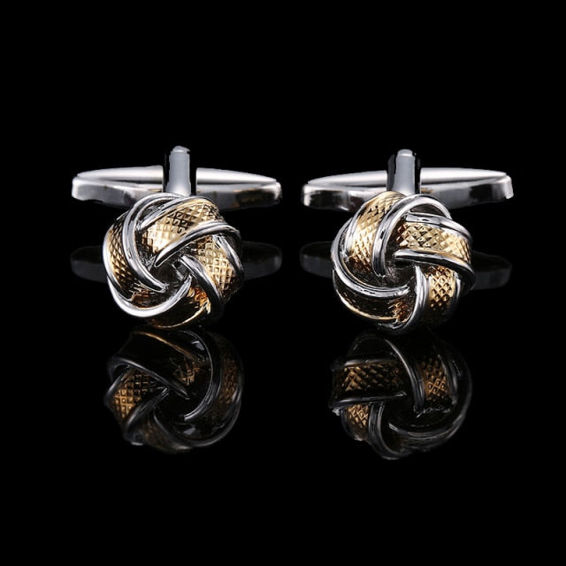 Retro Pattern Poker Bird Knot Fish Bullet Cufflinks