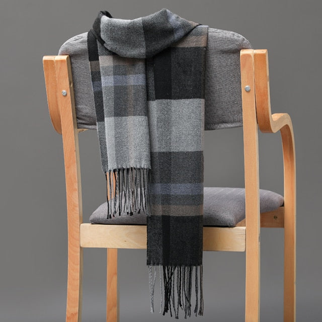 Cashmere Check  Scarf