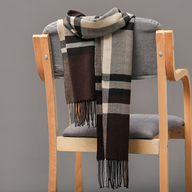 Cashmere Check  Scarf