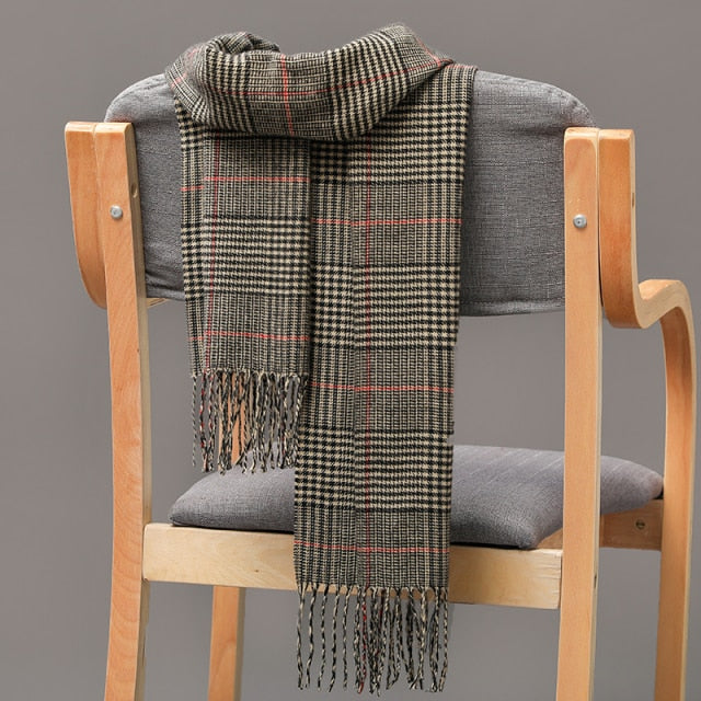 Cashmere Check  Scarf