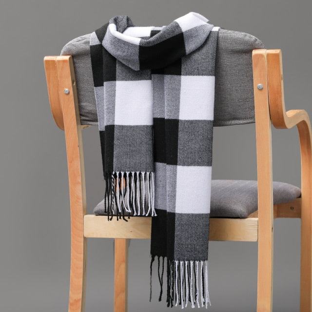 Cashmere Check  Scarf