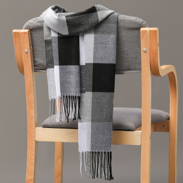 Cashmere Check  Scarf