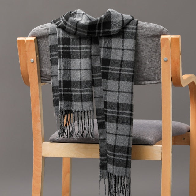 Cashmere Check  Scarf