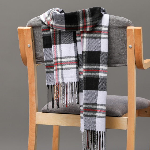 Cashmere Check  Scarf