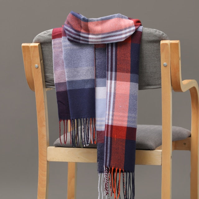 Cashmere Check  Scarf