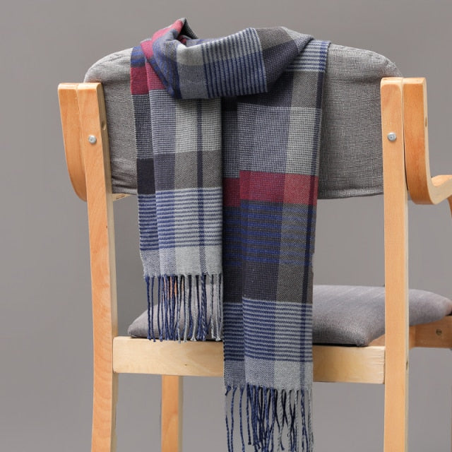 Cashmere Check  Scarf