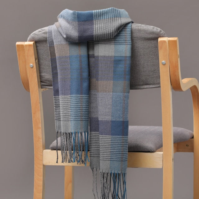 Cashmere Check  Scarf