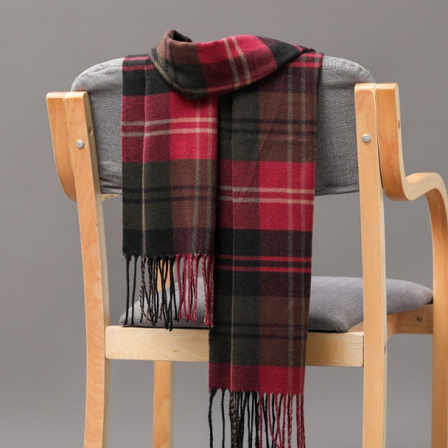 Cashmere Check  Scarf