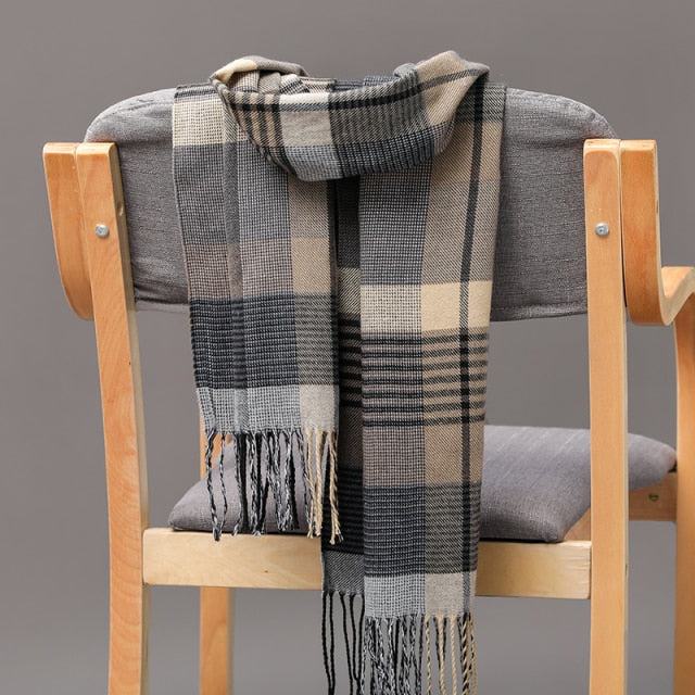 Cashmere Check  Scarf