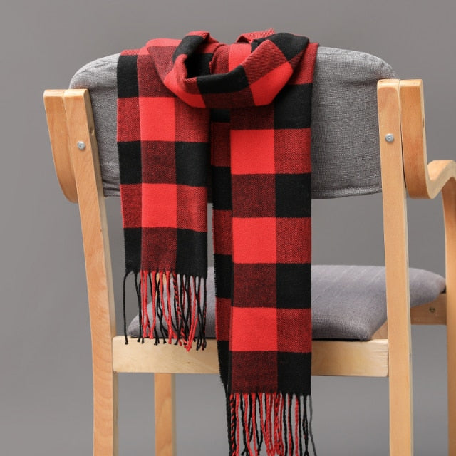 Cashmere Check  Scarf