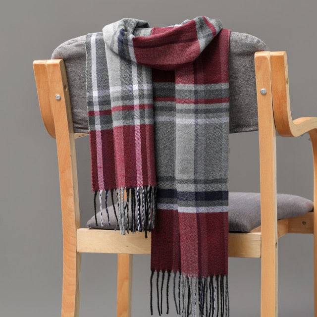 Cashmere Check  Scarf