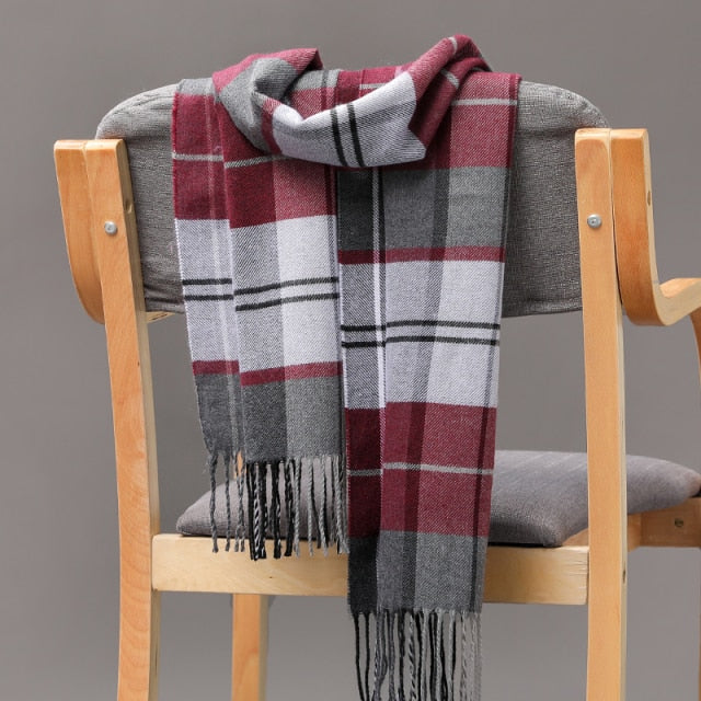 Cashmere Check  Scarf