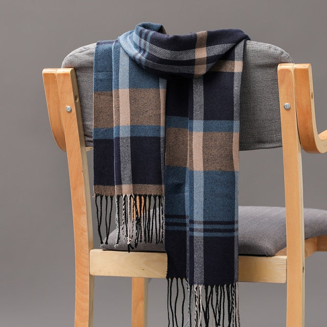 Cashmere Check  Scarf