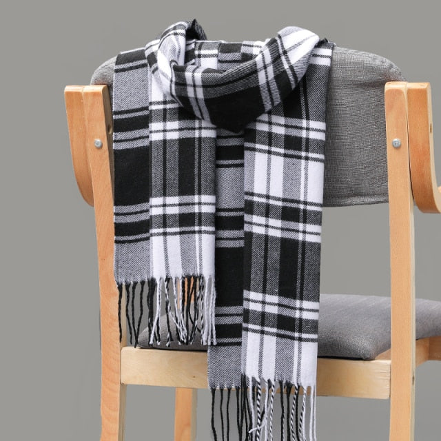 Cashmere Check  Scarf