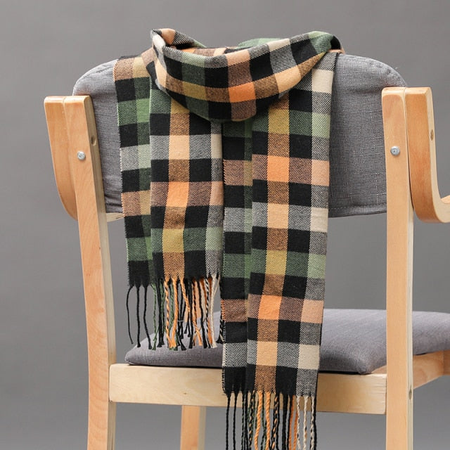 Cashmere Check  Scarf