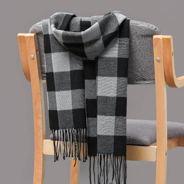 Cashmere Check  Scarf