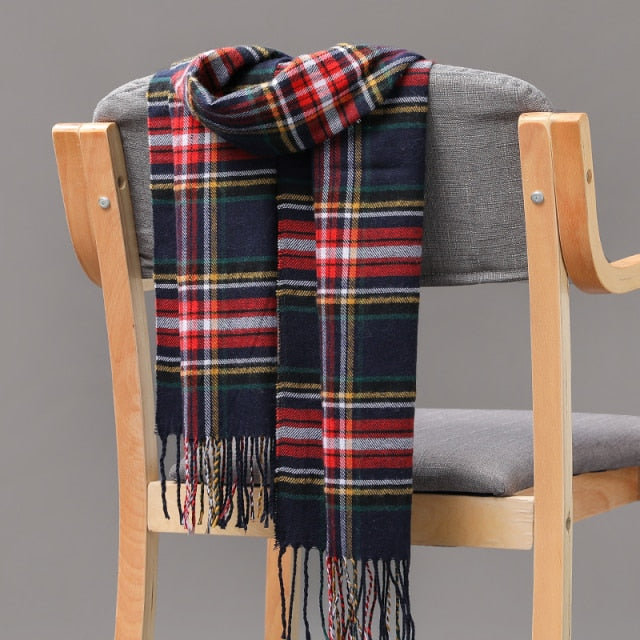 Cashmere Check  Scarf