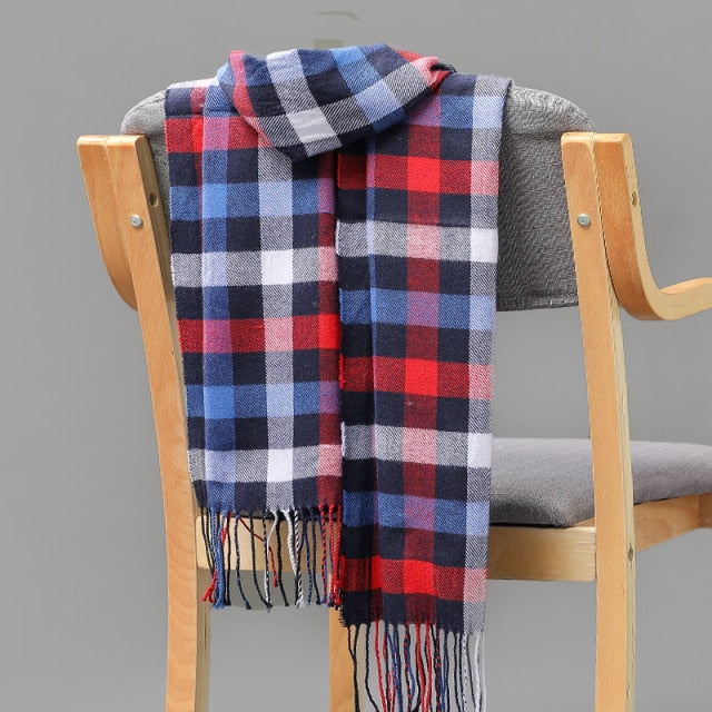 Cashmere Check  Scarf