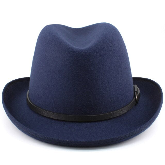 Wool Blend Classical Homburg, Adjustable Size M-L