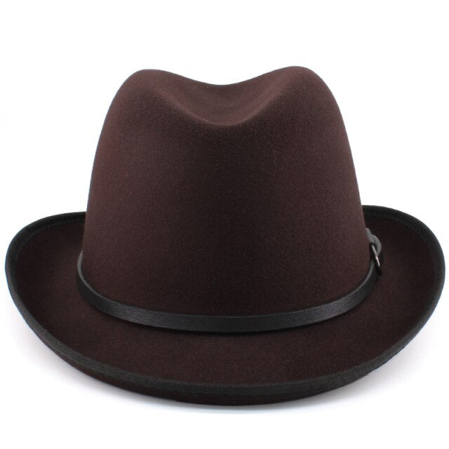 Wool Blend Classical Homburg, Adjustable Size M-L